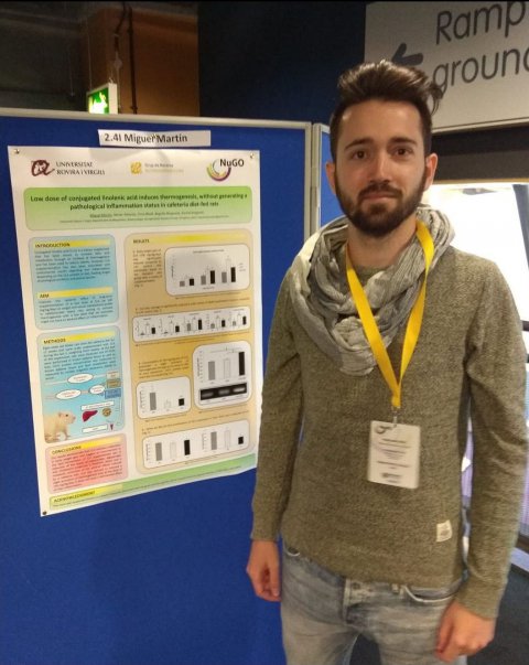 The PhD student Miguel Martín received the second poster prize in NuGOweek 2018